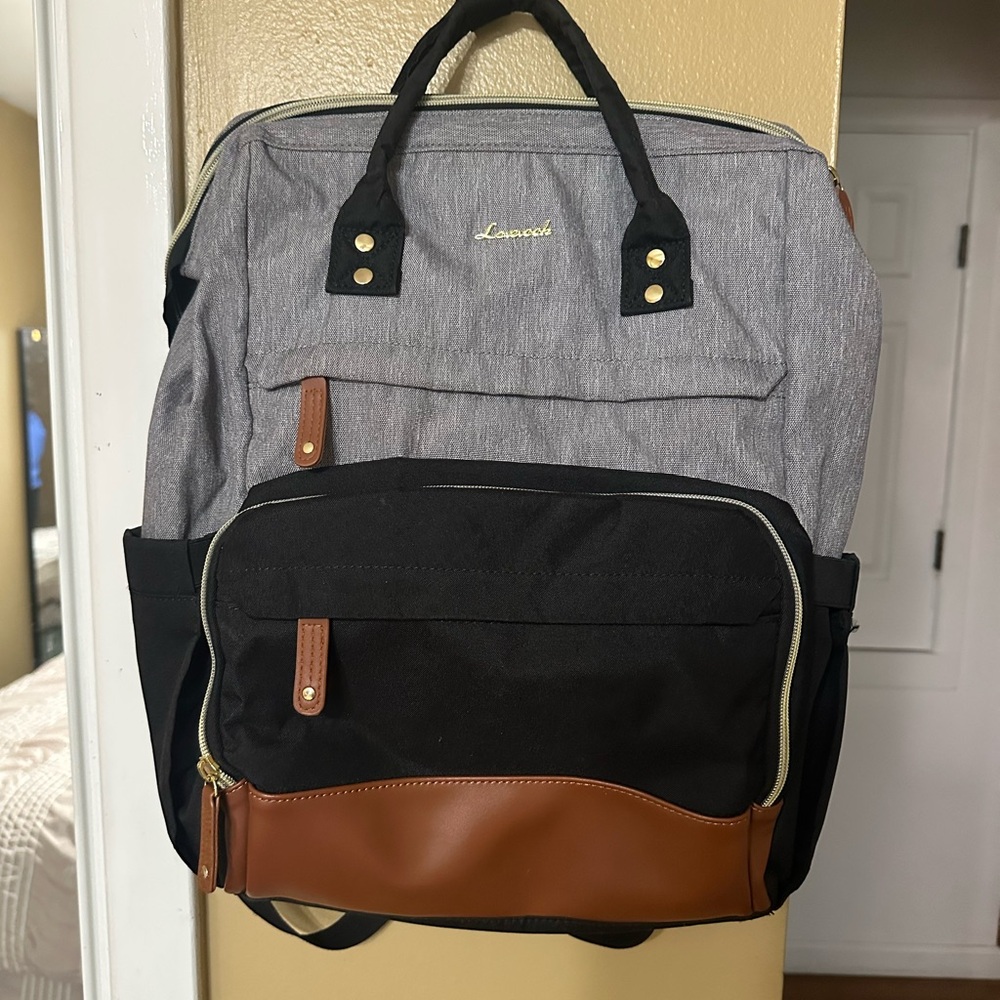 Lacoste Gray and Black Backpack